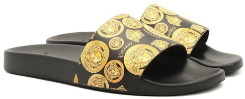 Versace Medusa Stud Selipar Kulit 'Syiling Medusa' DSU6210-D59VG-5B000 Lookbook Versace Medusa Stud Selipar Kulit 'Syiling Medusa' DSU6210-D59VG-5B000