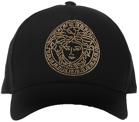 베르사체 메두사 스터드 장식 유니섹스 블랙 캡. ICAP004-A236101-A4007 Order 베르사체 메두사 스터드 장식 유니섹스 블랙 캡. ICAP004-A236101-A4007