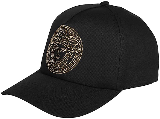 베르사체 메두사 스터드 장식 유니섹스 블랙 캡. ICAP004-A236101-A4007 Lookbook 베르사체 메두사 스터드 장식 유니섹스 블랙 캡. ICAP004-A236101-A4007