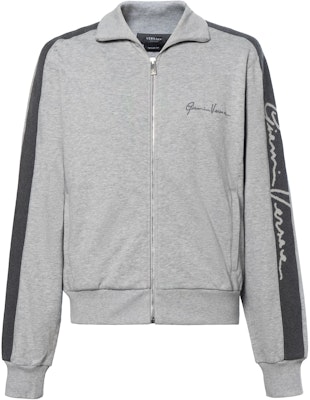 范思哲 男士拼色拉链夹克带刺绣标志 - 灰色 A87479-A231242-A8026 Buy 范思哲 男士拼色拉链夹克带刺绣标志 - 灰色 A87479-A231242-A8026