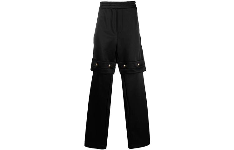 Order VERSACE 多徽章設計可拆卸休閒褲 男士 黑色 A883571-F00108-1B000