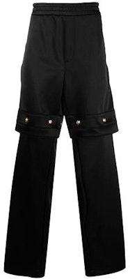 VERSACE 多徽章設計可拆卸休閒褲 男士 黑色 A883571-F00108-1B000 Order VERSACE 多徽章設計可拆卸休閒褲 男士 黑色 A883571-F00108-1B000