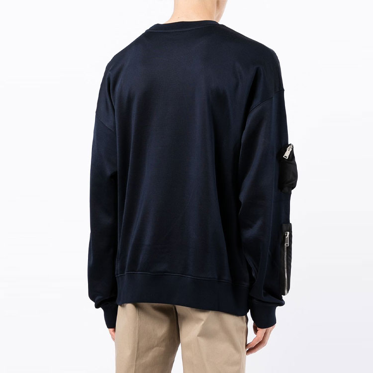 VERSACE Multi-Pocket Pullover Sweatshirt Men’s Blue 1000937-1A00658-1U610 圖 5