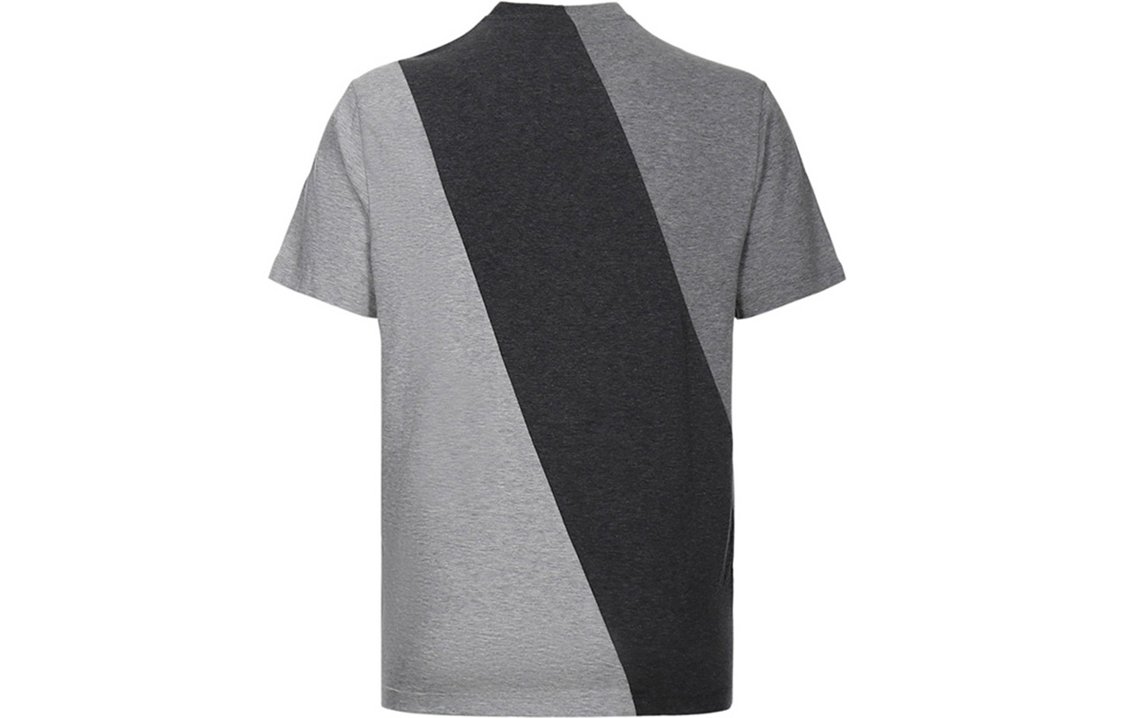 Lookbook Camiseta Gris de Algodón Cuello Redondo Estampado Gráfico Multicolor VERSACE A84501-A228806-A8026