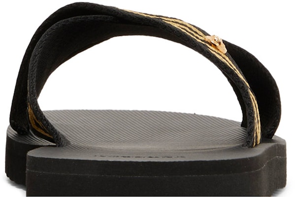 Buy Versace Nastro Greca Sandal Black Gold DSU8569 DNS9C D4DOV Novelship