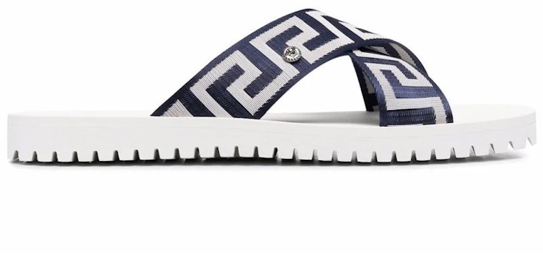 Versace Nastro Greca Sandal 'Putih Navy' DSU8569-DNS9C-2W30B Buy Versace Nastro Greca Sandal 'Putih Navy' DSU8569-DNS9C-2W30B