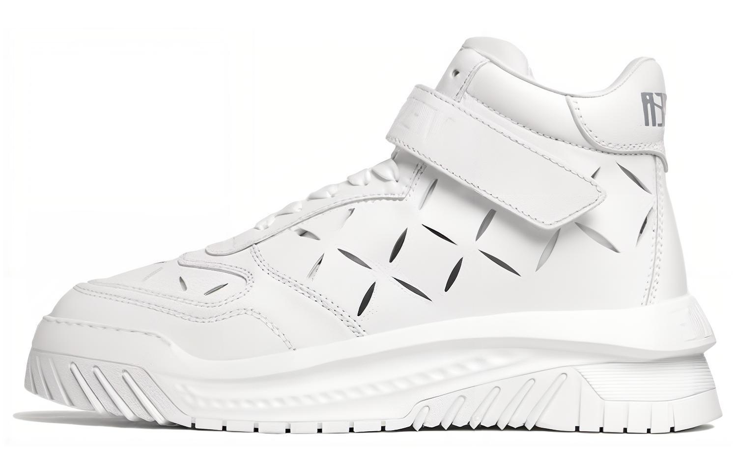 Versace Odissea 'White Leather High-Top' 1008964-1A06403_1W00P