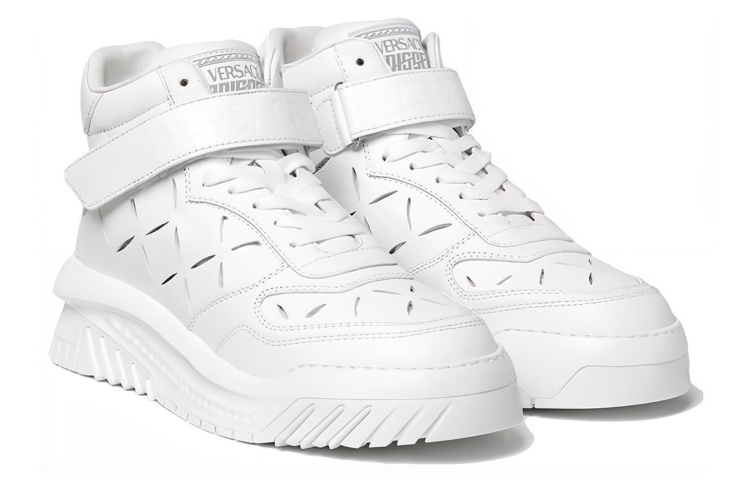 Lookbook Versace Odissea 'White Leather High-Top' 1008964-1A06403_1W00P