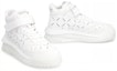 Shop Versace Odissea 'White Leather High-Top' 1008964-1A06403_1W00P