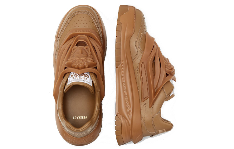 Versace Odissea Caged Rubber Medusa Sneaker 'Caramel' 圖 4