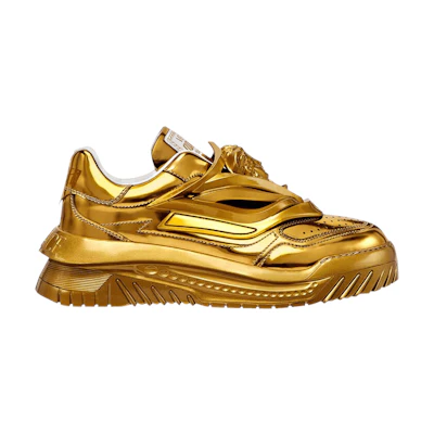 Versace Odissea Caged Rubber Medusa Sneaker 'Metallic Gold'