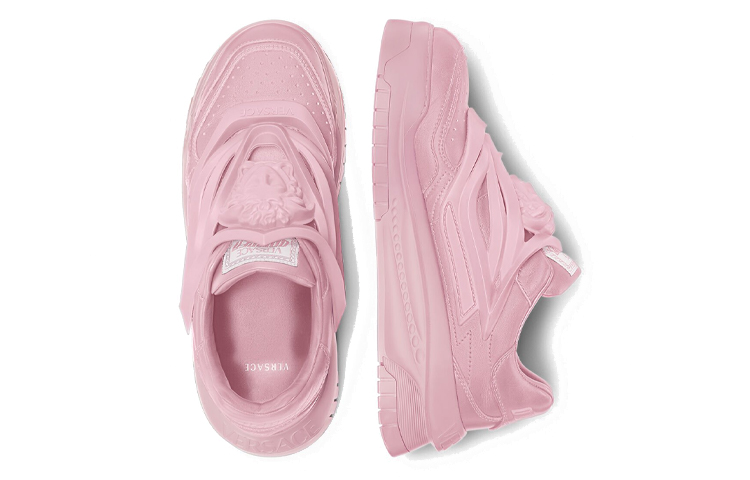 Shop Versace Odissea Caged Rubber Medusa Sneaker ''Rosa'' 1004524-1A03180-1PG40