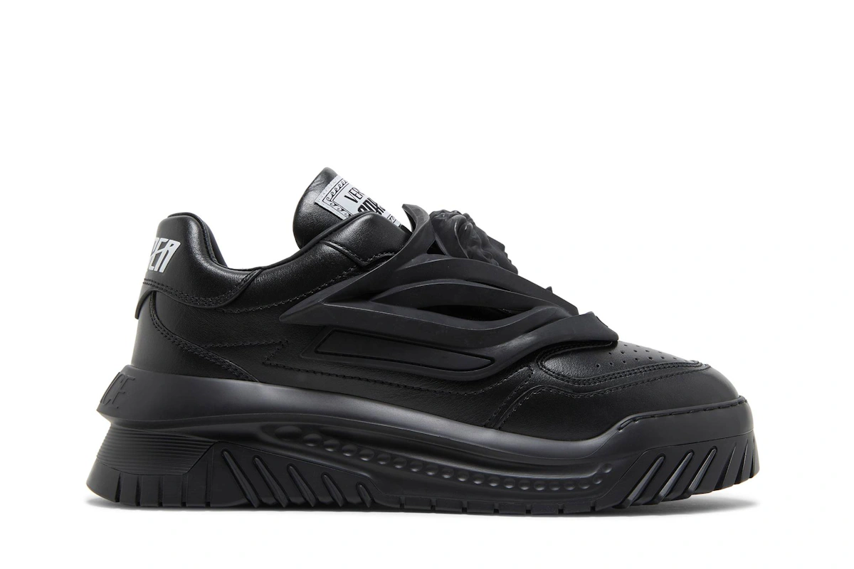 Versace Odissea Caged Rubber Medusa Sneaker 'Triple Black'