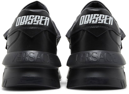 베르사체 오디세아 케이지드 메두사 스니커즈 '트리플 블랙' 1004524-1A03180_1B000 Details for 베르사체 오디세아 케이지드 메두사 스니커즈 '트리플 블랙' 1004524-1A03180_1B000