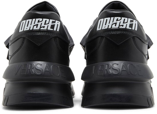 Versace Odissea Caged Rubber Medusa Sneaker 'Hitam Triple' 1004524-1A03180_1B000 Details for Versace Odissea Caged Rubber Medusa Sneaker 'Hitam Triple' 1004524-1A03180_1B000