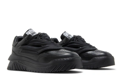 Versace Odissea Caged Rubber Medusa Sneaker 'Triple Black'