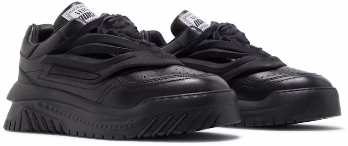 베르사체 오디세아 케이지드 메두사 스니커즈 '트리플 블랙' 1004524-1A03180_1B000 Cheap 베르사체 오디세아 케이지드 메두사 스니커즈 '트리플 블랙' 1004524-1A03180_1B000