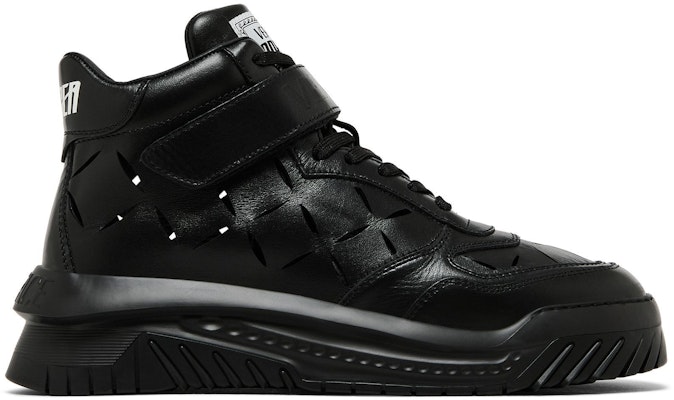 Versace Odissea High-Top Sneaker 'Black Leather' 1008964-1A06403_1B00P Buy Versace Odissea High-Top Sneaker 'Black Leather' 1008964-1A06403_1B00P