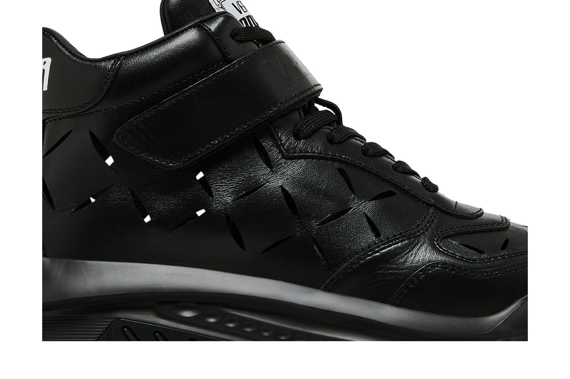 Order 베르사체 오디세아 하이탑 스니커즈 '블랙 레더' 1008964-1A06403_1B00P