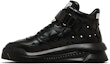 Lookbook Versace Odissea High-Top Sneaker 'Black Leather' 1008964-1A06403_1B00P