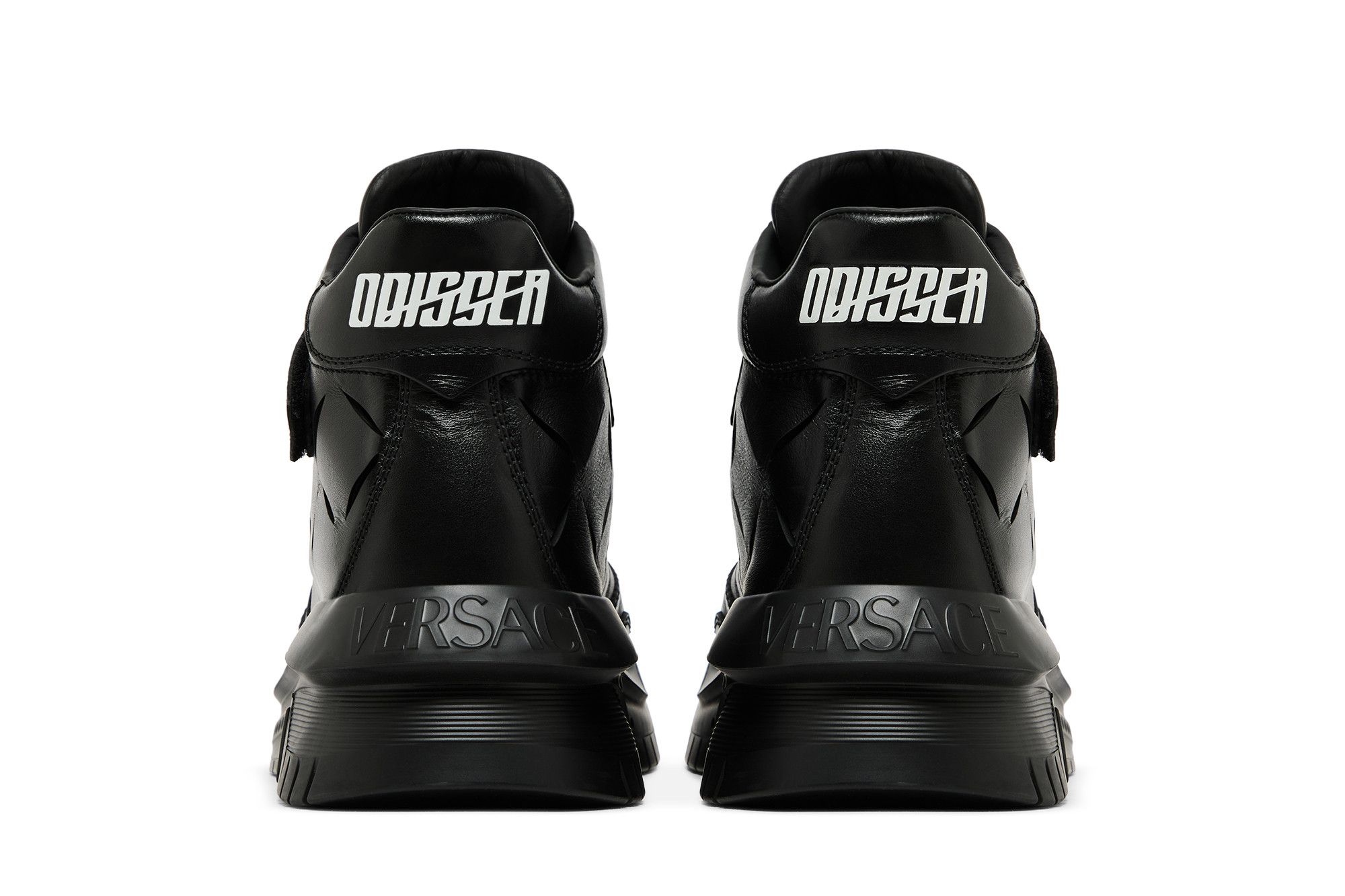Details for 베르사체 오디세아 하이탑 스니커즈 '블랙 레더' 1008964-1A06403_1B00P