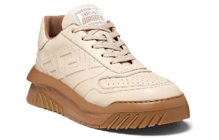Versace Odyssey Leather Low-Top Sneaker 'Light Brown' 圖 2