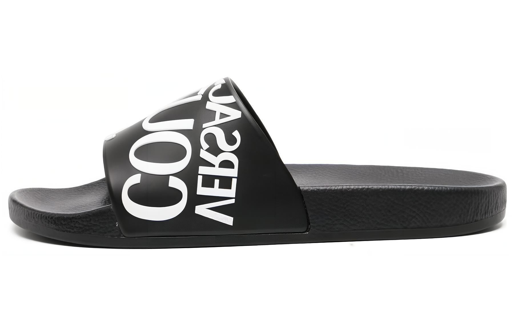 Versace Open Toe Comfort Slide 'Black' 75YA3SQ1-71352_899
