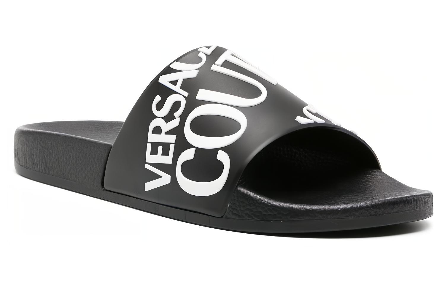 Versace Open Toe CMFT Slide 'Black' 圖 2