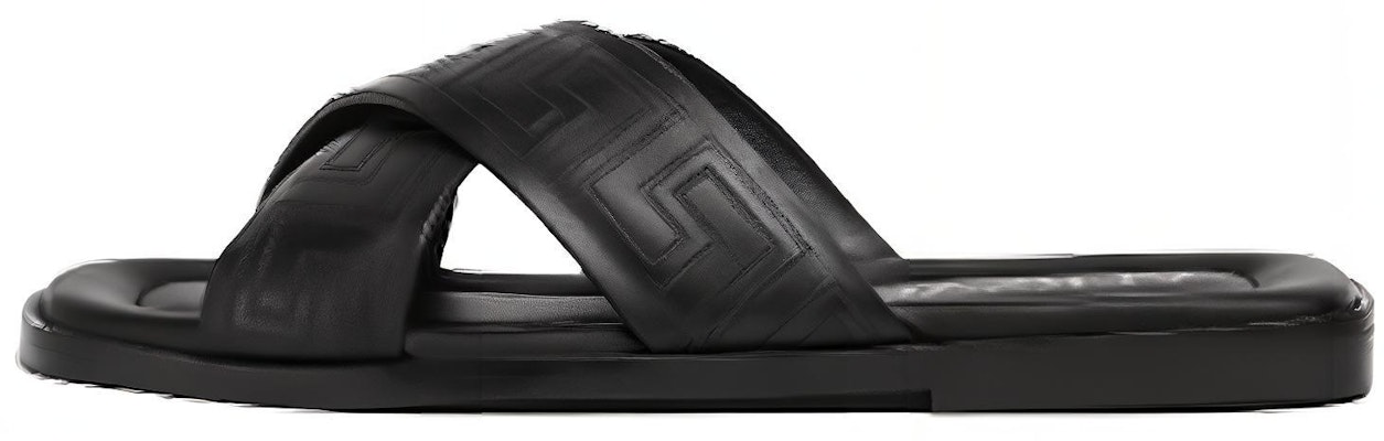 Versace Open Toe Slippers 'Black' 1005770-1A04030_1B000 Buy Versace Open Toe Slippers 'Black' 1005770-1A04030_1B000