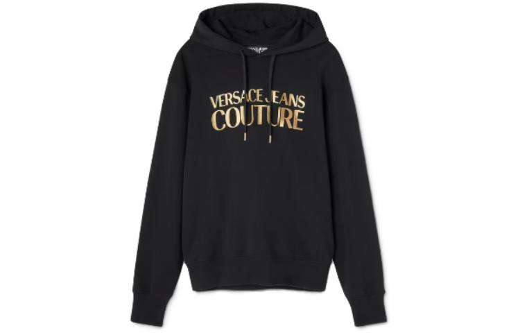 Versace Oversized Letter Print Hoodie Black E74GAIT-03ECF01-TEG89