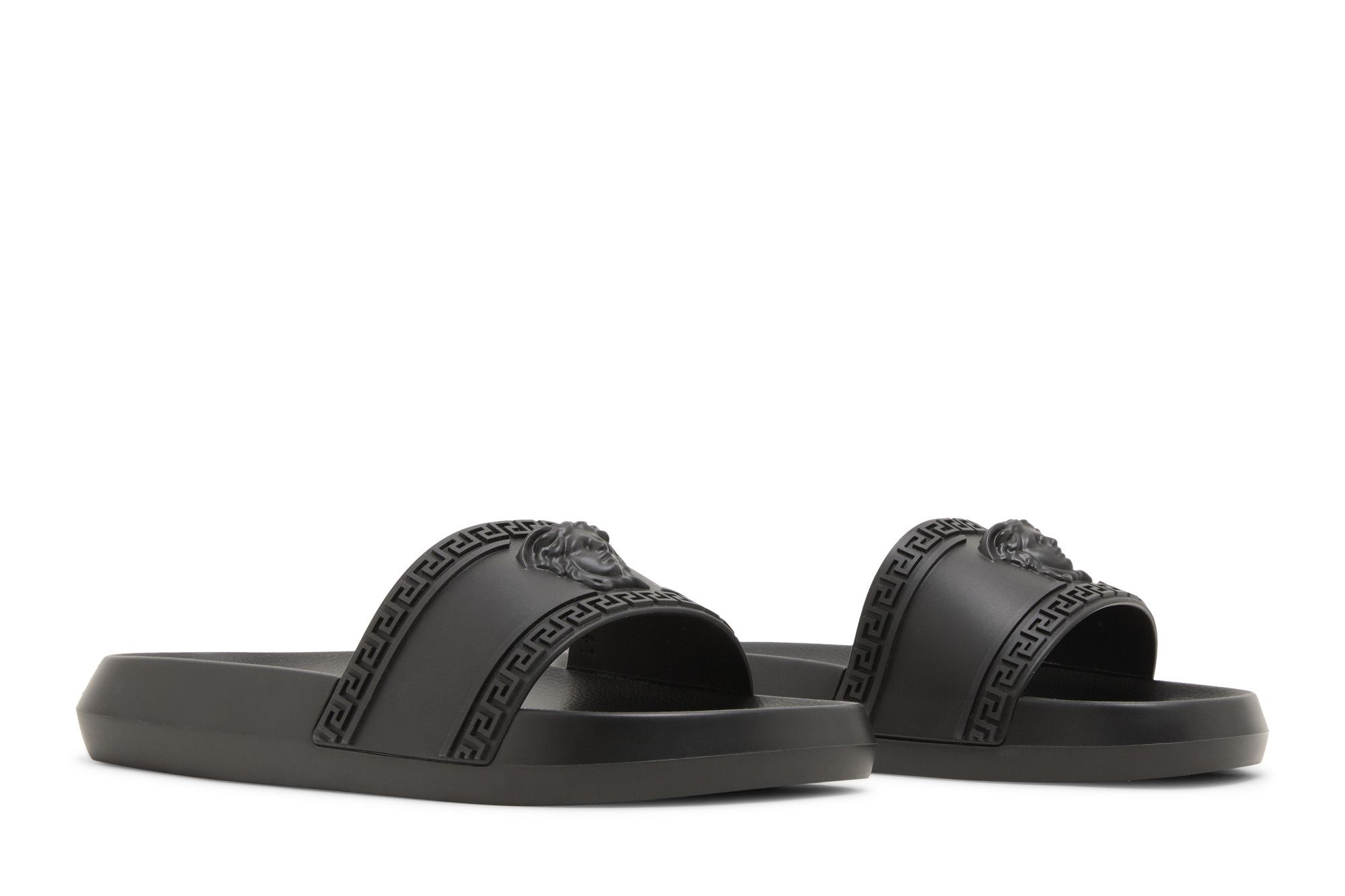 Cheap Claquettes Versace Palazzo Medusa ''Noires'' 1008733-DGO9G-1B000