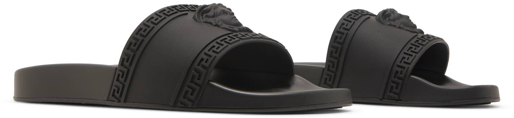 Versace Palazzo Medusa Selipar Kolam 'Hitam' DSU5883-DGO9G_D41 Cheap Versace Palazzo Medusa Selipar Kolam 'Hitam' DSU5883-DGO9G_D41
