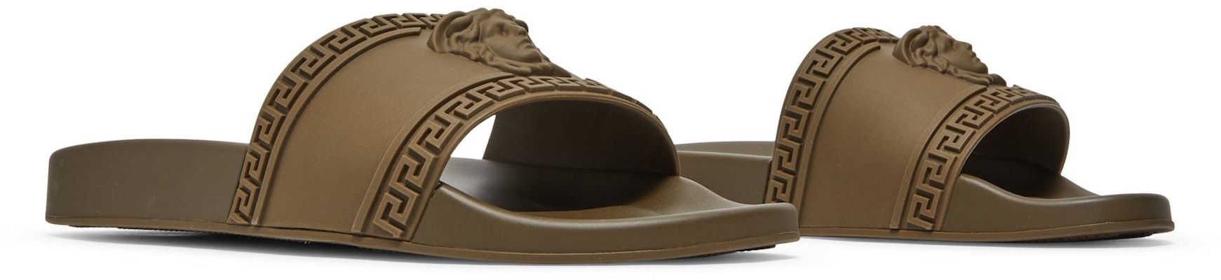 Versace Palazzo Medusa Sandal Kolam 'Coklat' DSU5883-DGO9G-1K250 Cheap Versace Palazzo Medusa Sandal Kolam 'Coklat' DSU5883-DGO9G-1K250