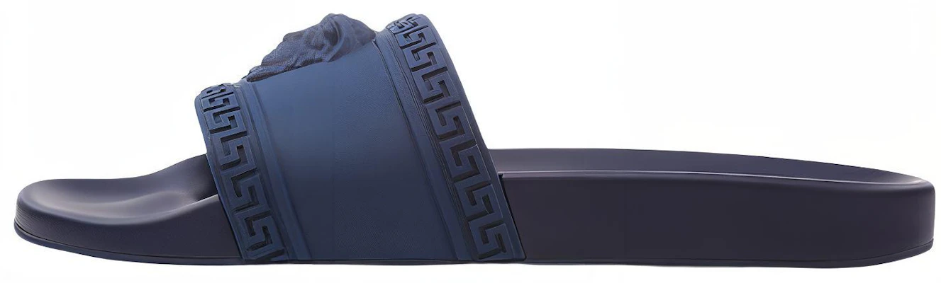 VERSACE 范思哲 Palazzo 游泳池拖鞋 藏藍色 Buy VERSACE 范思哲 Palazzo 游泳池拖鞋 藏藍色
