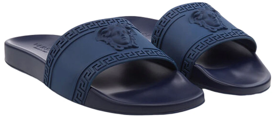 VERSACE 范思哲 Palazzo 游泳池拖鞋 藏藍色 Order VERSACE 范思哲 Palazzo 游泳池拖鞋 藏藍色