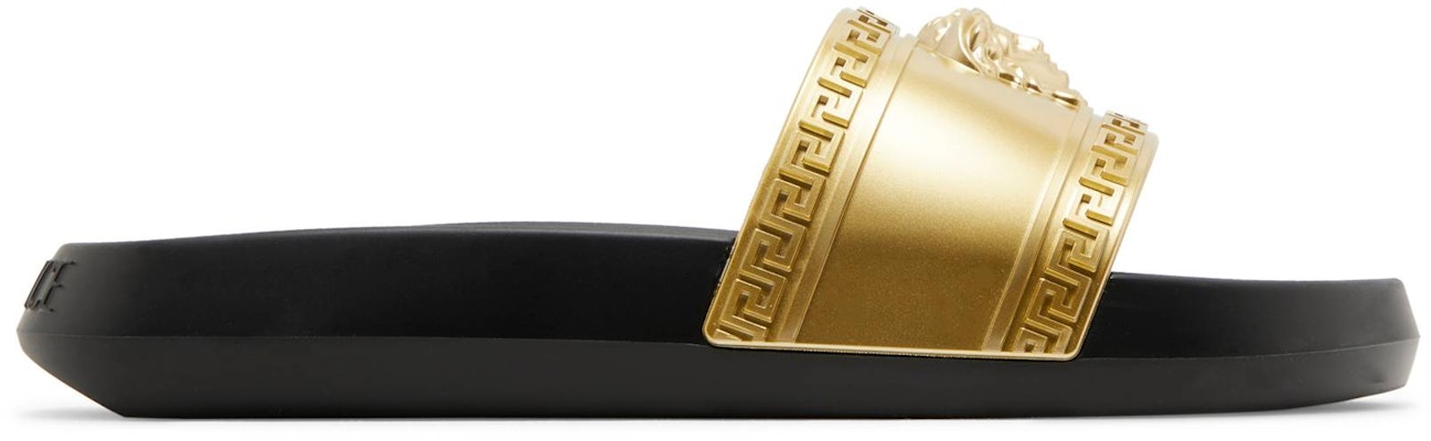 Versace Palazzo Medusa Pool Slide 'Gold Black' 1008733-DGOLG-2X090 Buy Versace Palazzo Medusa Pool Slide 'Gold Black' 1008733-DGOLG-2X090