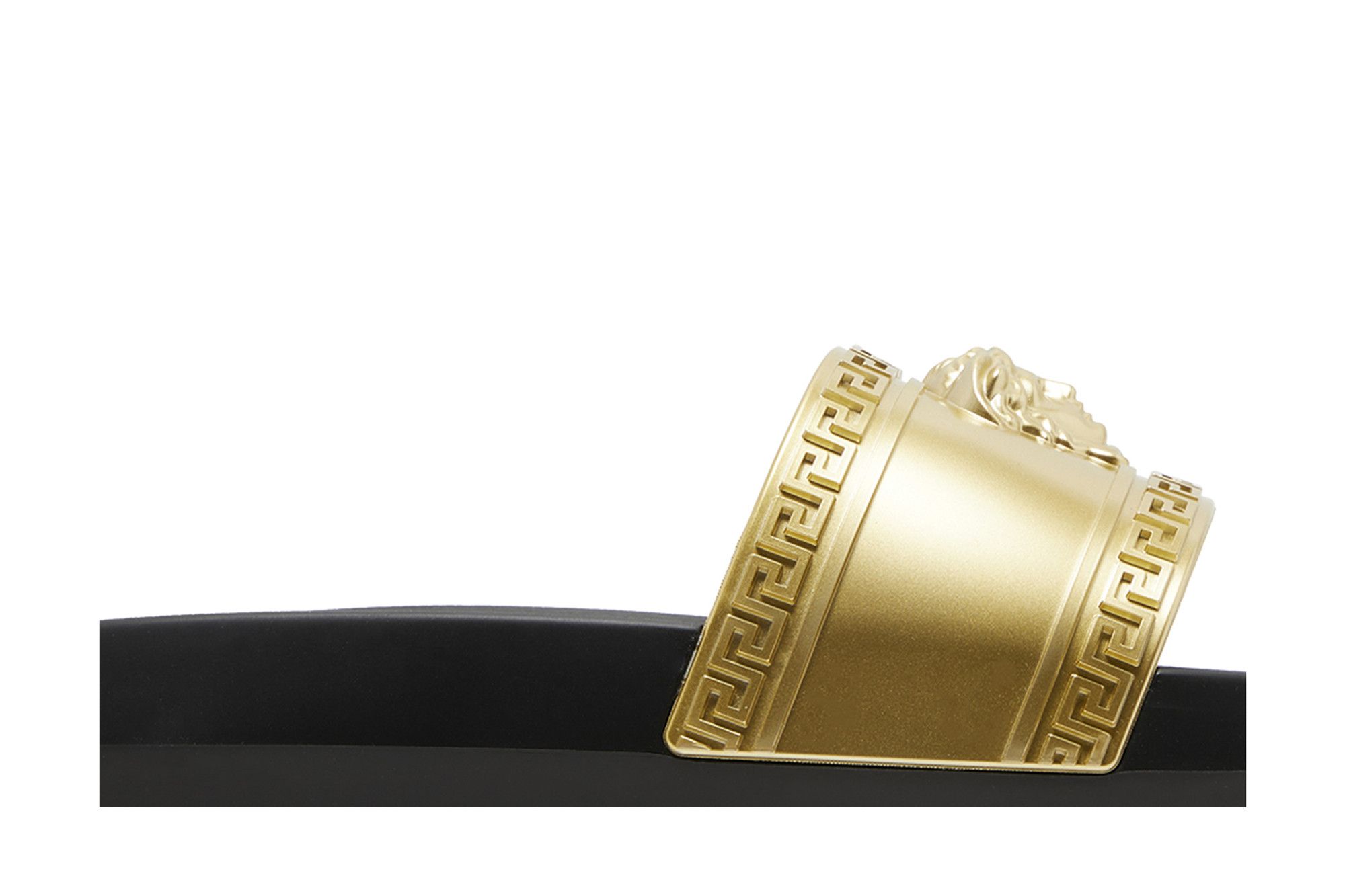 Order 范思哲 Palazzo Medusa 金黑配色拖鞋 1008733-DGOLG-2X090