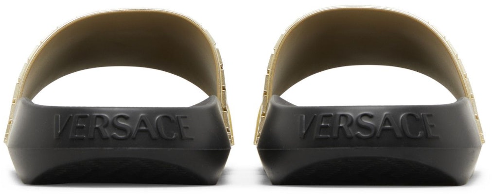 Versace Palazzo Medusa Pool Slide 'Gold Black' 1008733-DGOLG-2X090 Details for Versace Palazzo Medusa Pool Slide 'Gold Black' 1008733-DGOLG-2X090