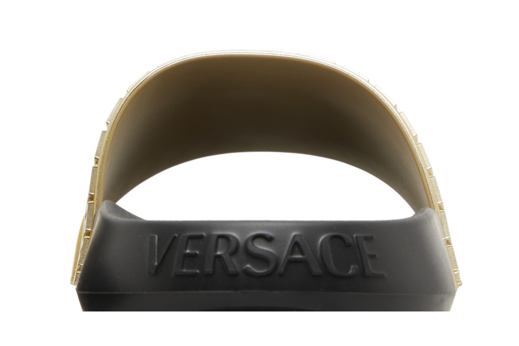 Sizing 范思哲 Palazzo Medusa 金黑配色拖鞋 1008733-DGOLG-2X090