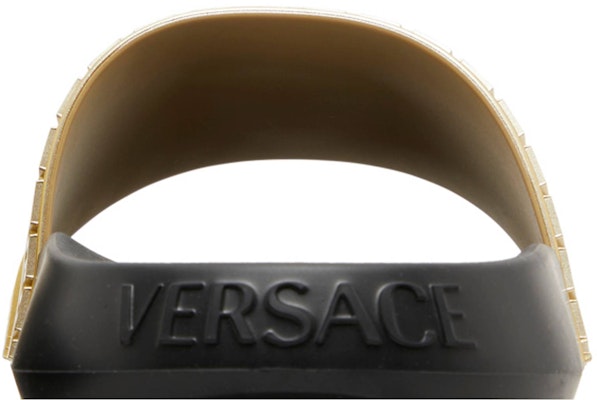 Versace Palazzo Medusa Pool Slide 'Gold Black' 1008733-DGOLG-2X090 Sizing Versace Palazzo Medusa Pool Slide 'Gold Black' 1008733-DGOLG-2X090