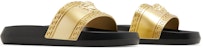 Versace Palazzo Medusa Selipar Kolam 'Emas Hitam' 1008733-DGOLG-2X090