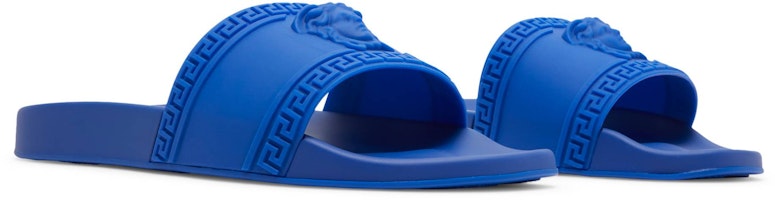 VERSACE 范思哲 Palazzo泳池拖鞋 藍色 Cheap VERSACE 范思哲 Palazzo泳池拖鞋 藍色