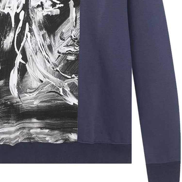 VERSACE Patchwork Print Crewneck Pullover Sweatshirt Navy - . A78938S-A224871-A708 圖 7