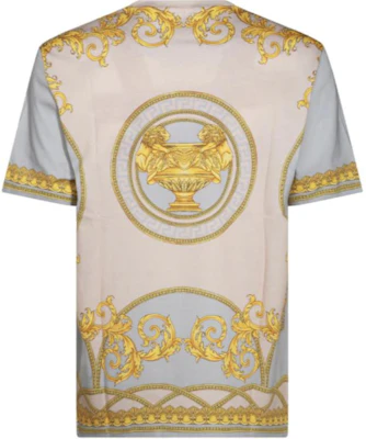 Versace 男士多色圖案印花直筒短袖圓領T恤 1016294-1A11476-5E350 Lookbook Versace 男士多色圖案印花直筒短袖圓領T恤 1016294-1A11476-5E350