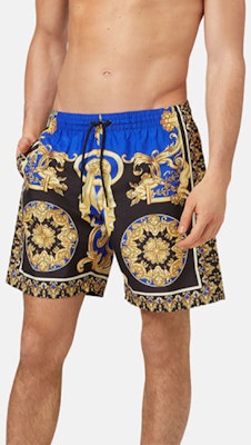 VERSACE Bañador Azul con Estampado y Cierre de Lazo ABU08029-A233002-A7343 Shop VERSACE Bañador Azul con Estampado y Cierre de Lazo ABU08029-A233002-A7343