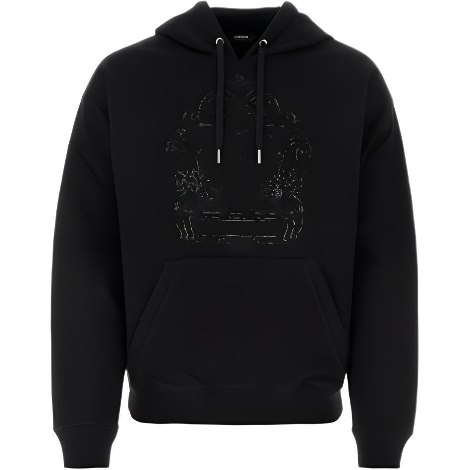 Versace Patterned Graphic Hoodie - Black 1013979-1A09925-1B000