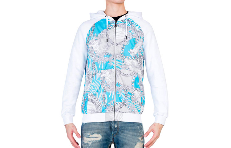 Versace Patterned Print Sweatshirt White B7GLB702-6112-003