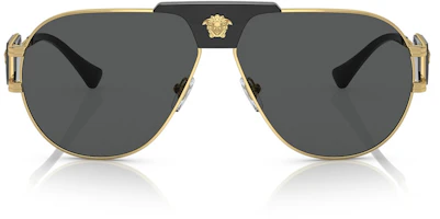 Order Versace Pilot Sunglasses Gold/Dark Grey (VE2252)