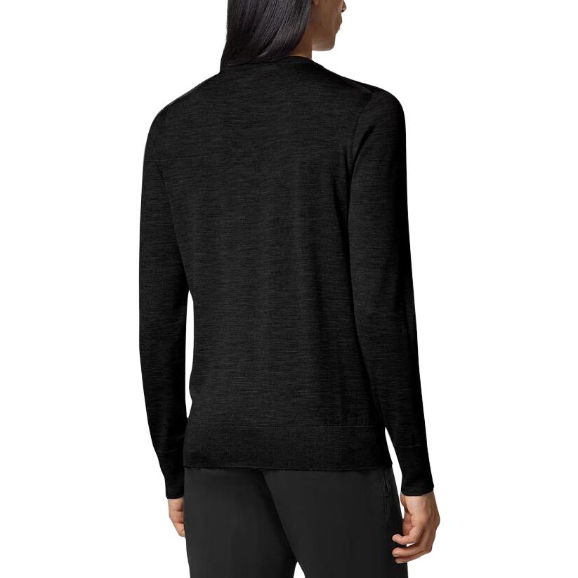 VERSACE Plain Black Crewneck Pullover Sweater for Men. 1010534-1A07614-1B000 圖 5