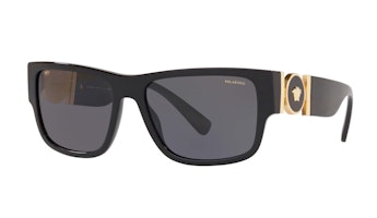 Versace Polarised Square Sunglasses Black/Gold (VE4369) Versace Polarised Square Sunglasses Black/Gold (VE4369)